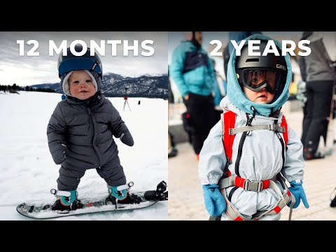 Видео: Научить двухлетнего малыша кататься на сноуборде оказалось сложнее, чем я думал