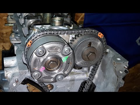 Видео: Nissan CR12DE метки ГРМ муфта VVT-I