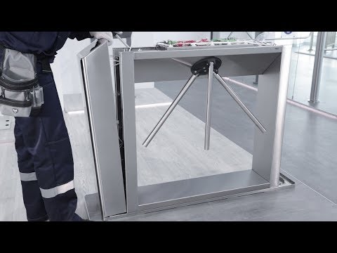 Видео: Монтаж тумбового турникета PERCo-TTD-10A