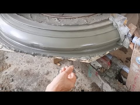 Видео: Попробуйте сделать горшок для цемента толщиной 78 см на проигрывателе