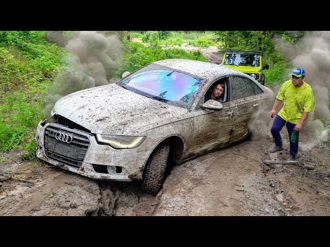 Видео: Нереальные возможности AUDI против НИВЫ на БЕЗДОРОЖЬЕ!