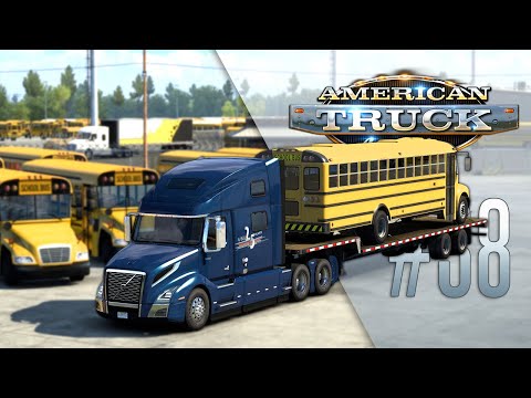 Видео: ОГРОМНЫЙ ЗАВОД ШКОЛЬНЫХ АВТОБУСОВ — American Truck Simulator: Oklahoma (1.48.2.6s) [#38]