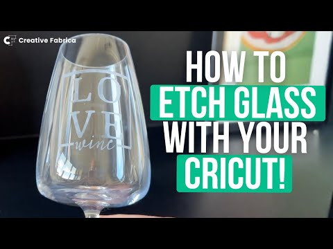 Видео: Как травить стекло с помощью Cricut | Простой урок для начинающих