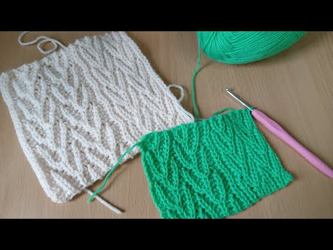 Видео: Очень простой, красивый узор крючком. Поперечное вязание #crochet #вязаниекрючком #поперечноевязание
