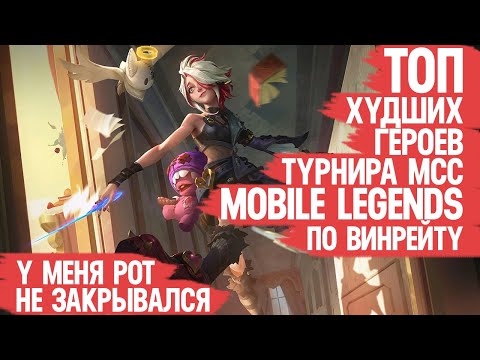 Видео: ТОП ХУДШИХ ГЕРОЕВ МСС Mobile legends по Винрейту \ Как Эти ТАЩЕРЫ тут оказались \ Мета СНГ Турнира