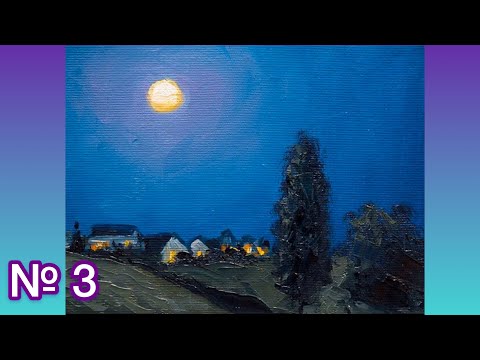 Видео: №3 Пейзажные этюды маслом. 3 цвета + белила. Работа с ограниченной палитрой