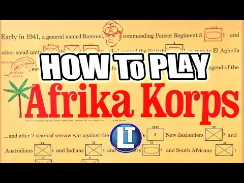 Видео: AFRIKA KORPS Как играть / Изучите эту классическую настольную игру AVALON HILL