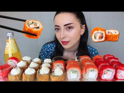 Видео: Я ТОЛЬКО СПРОСИТЬ 🤨 Мукбанк 🍣 Роллы Ayka 🍀