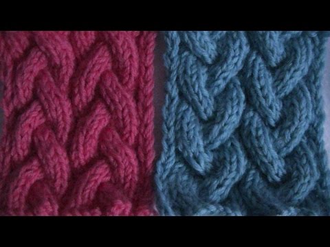 Видео: узор коса с 9 петель. braid pattern with 9 loops.