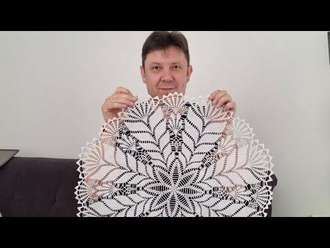 Видео: Шедевр крючком.  Третья часть.  Салфетка крючком.