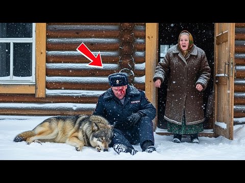Видео: Бабушка в метель открыла дверь — и увидела раненого полицейского и волка на пороге