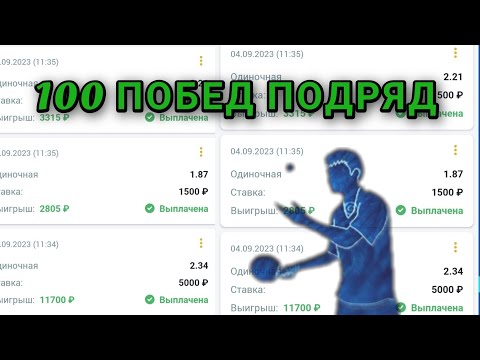 Видео: ✅️ БЕСПРОИГРЫШНАЯ СТРАТЕГИЯ НА НАСТОЛЬНЫЙ ТЕННИС 🏓 Алгоритм тотал 18,5 Б/М