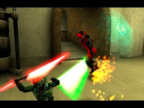 Видео: Тактичные нубы (Star Wars Jedi Knight: Jedi Academy)