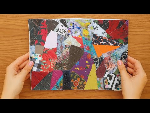 Видео: Магия шитья из лоскутков ткани / Сшейте красивую ручную сумку из переработанных материалов