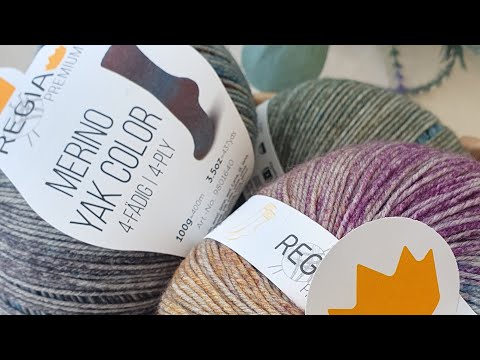 Видео: Обзор носочной пряжи REGIA MERINO YAK COLOR . Новинка 2024 года