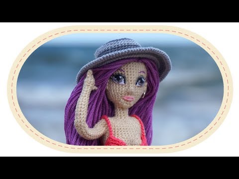 Видео: Шляпка крючком для куклы Виолетты. Crochet hat for Violetta doll.