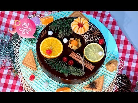 Видео: Замороженный торт на Новый год 2020