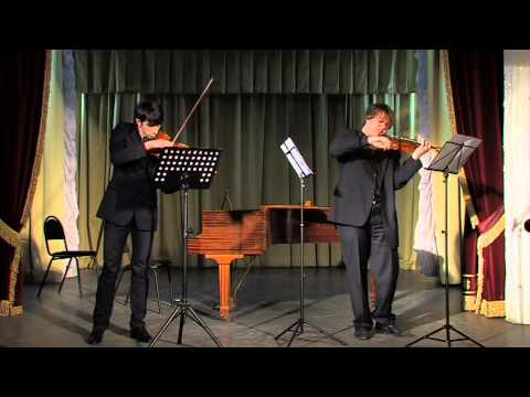 Видео: Э. Коргуева. Дуэт для двух скрипок (исп.: Р. Рашидов, Н. Никитин)