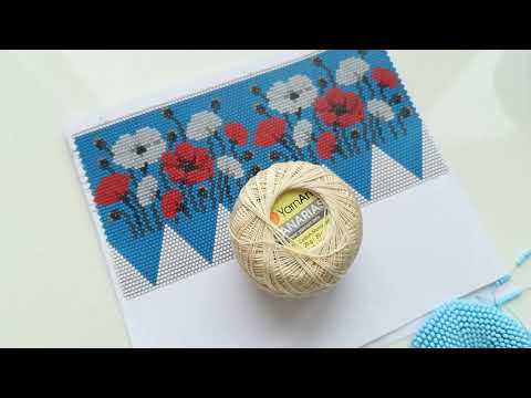 Видео: Нитки для вязания с бисером.