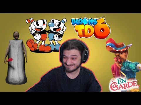 Видео: Праден выполняет челленджи в Granny, Cuphead, Bloons TD 6, En Garde