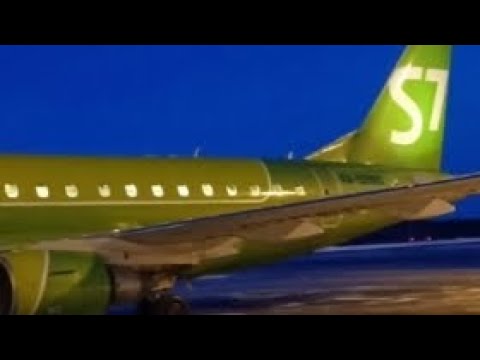 Видео: Embraer 170 а\к S7 Airlaines | Рейс Новосибирск-Ханты-Мансийск