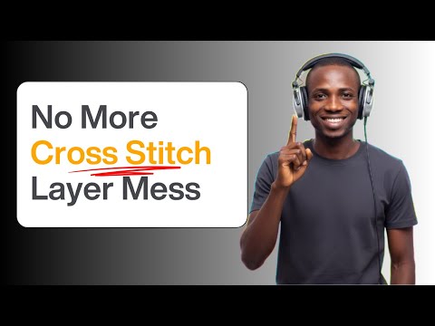 Видео: Как удалить лишние слои в схемах для вышивки крестом | Учебное пособие по вышивке Wilcom (запись ...