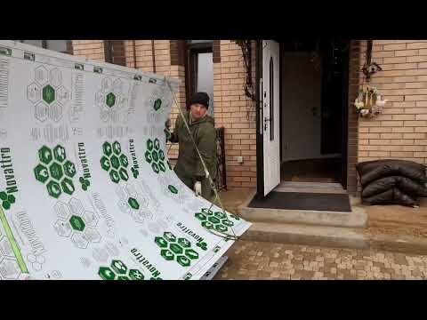 Видео: Прозрачная кровля из монолитного поликарбоната,  тёмная бронза.