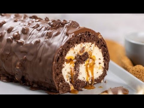 Видео: Вкусный ШОКОЛАДНЫЙ РУЛЕТ с классическим творожным кремом!