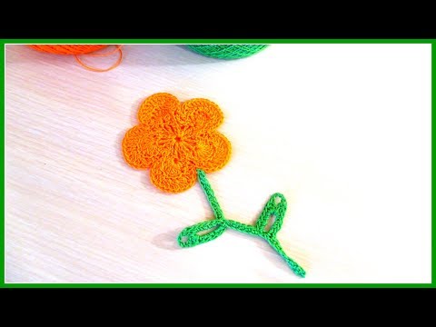 Видео: УЗОР ЦВЕТОЧЕК КРЮЧКОМ. КАК ВЯЗАТЬ. ВИДЕОУРОК.