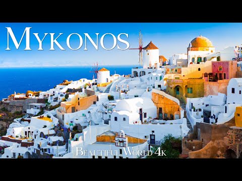 Видео: Миконосский остров (Греция) 4K Relexation Film - Meditation Relack Music - Travel Nature