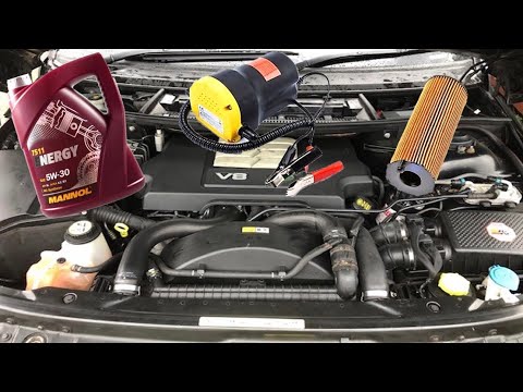 Видео: Замена масла Range Rover L322 TDV8 (метод всасывания)