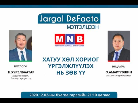 Видео: Дефакто мэтгэлцээн (Хатуу хөл хориог үргэлжлүүлэх нь зөв үү)