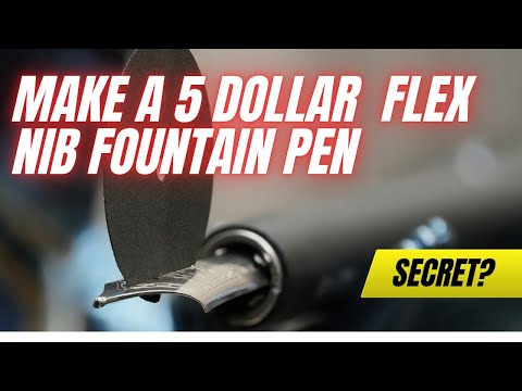 Видео: Раскрыто! Как сделать надрез на пере перьевой ручке, чтобы добиться гибкости!