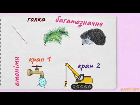 Видео: Омоніми і багатозначні слова