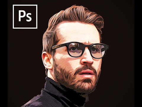 Видео: Эффект векторного искусства Photoshop | Эффект векторной иллюстрации | Эффект векторного портрета