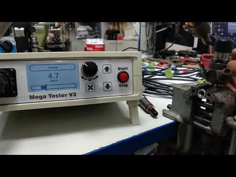 Видео: Регулировка форсунки Сименс с помощью прибора Мега Тестер V3
