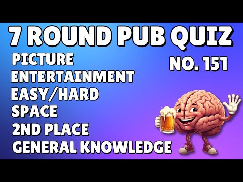 Видео: Викторина в пабе: Раунд с картинками, Развлечения, Лёгкий/Сложный, Космос, 2-е место, Общие знани...