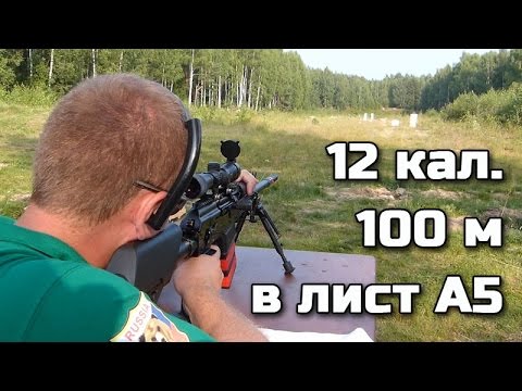 Видео: Стрельба в A5 на 100м из 12 калибра