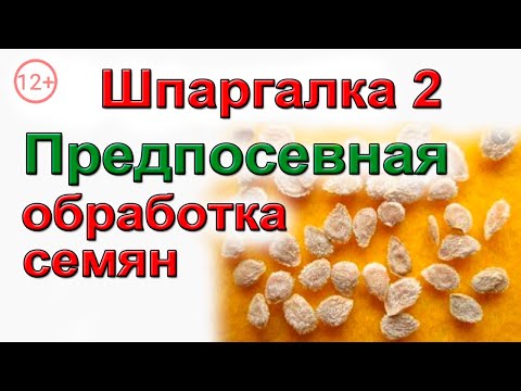 Видео: Подготовка семян к посеву ШПАРГАЛКА №2