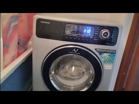 Видео: Стирка полотенец и простыни на старом Samsung: Хлопок 60°С 5 полоскания 1200об/мин (полный цикл)