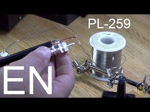 Видео: Установка разъема PL-259 на коаксиальный кабель RG-213 (или RG-8)