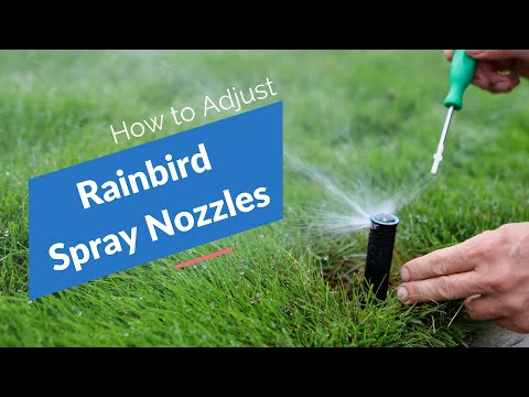 Видео: Регулировка форсунок Rain Bird (HE-VAN, VAN и MPR)