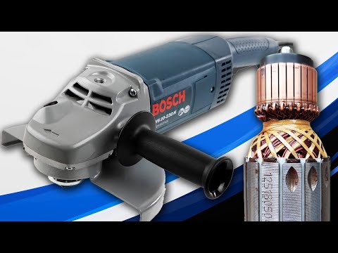 Видео: BOSCH GWS 20-230 Professional (ОБМОТКА ЯКОРЯ И КАТУШКИ)
