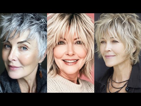 Видео: Стрижка для женщин 50+, 60+ и 70+ — женская стрижка