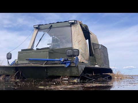 Видео: На рыбалку на вездеходе