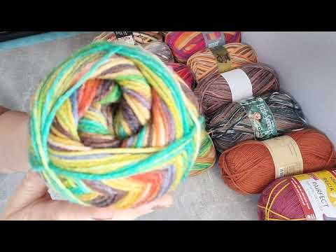 Видео: 🧶🍁Обзор носочной пряжи в осенней палитре🍁🧶