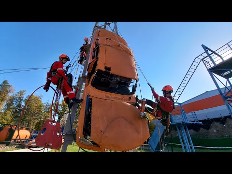 Видео: Соревнование ДТП высотка