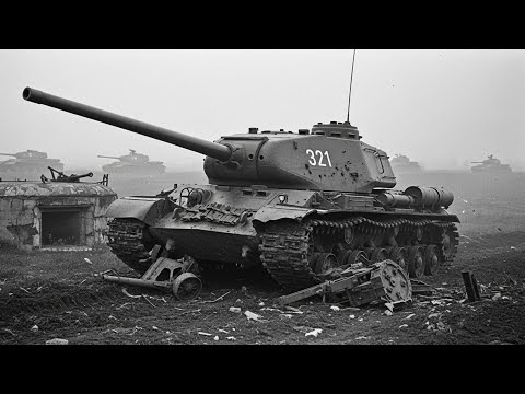 Видео: Немецкие войска были потрясены, когда ИС-2 раздавили их укрепления под Варшавой