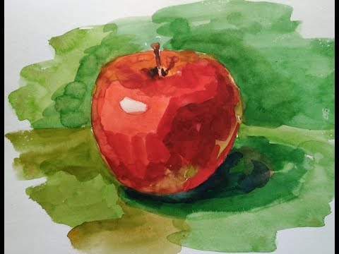Видео: Этюд яблока