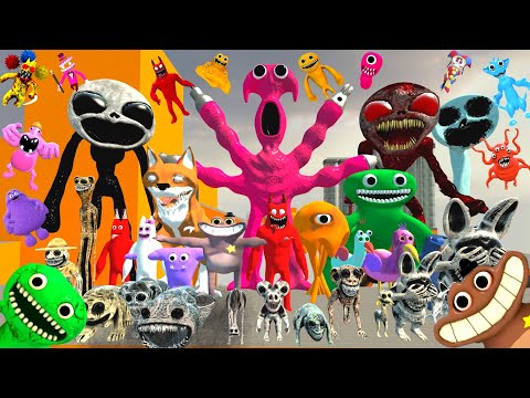 Видео: Спартанец пинает все новые сады Banban Evolution 1-7 Rainbow Friend Dark Deception в Garry's Mod!